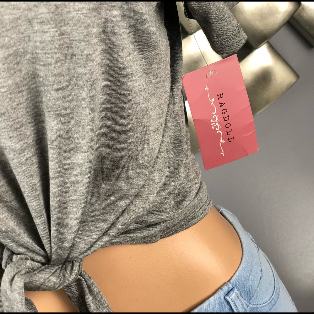 ๐น Weekend Rose Tie Up Crop T-Shirt - Picture 6 of 8